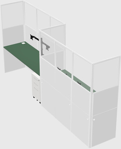 Rectangular cubicles