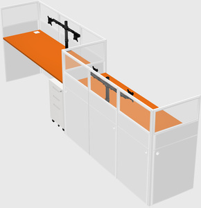 Rectangular cubicles