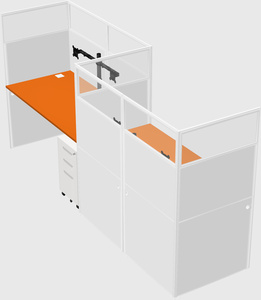 Rectangular cubicles