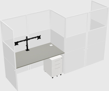 Rectangular cubicles