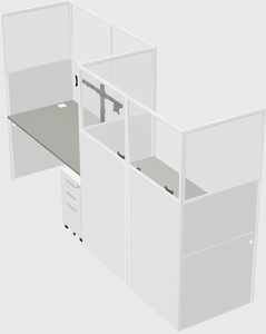 Rectangular cubicles