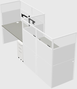 Rectangular cubicles