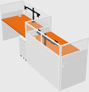 Rectangular cubicles
