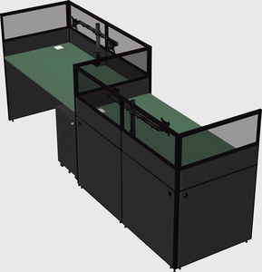 Rectangular cubicles