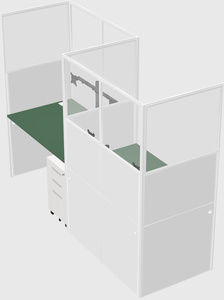 Rectangular cubicles