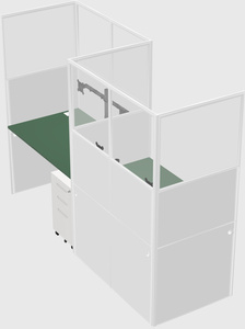 Rectangular cubicles