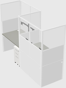 Rectangular cubicles