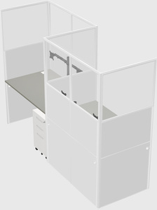 Rectangular cubicles