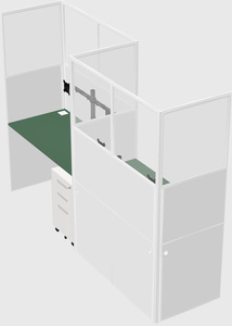 Rectangular cubicles