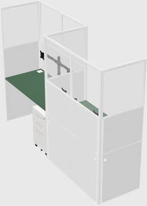 Rectangular cubicles