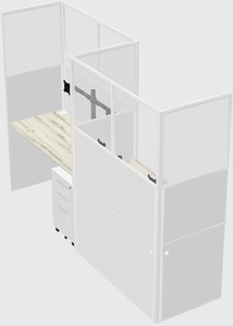 Rectangular cubicles