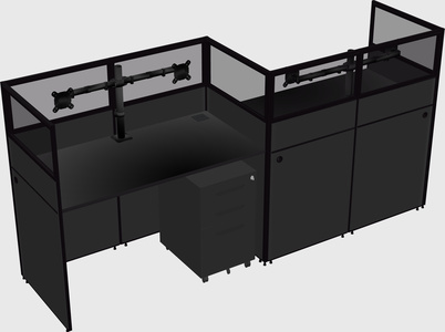 Rectangular cubicles