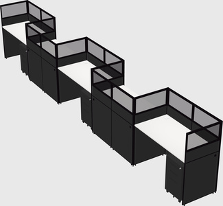 Rectangular cubicles