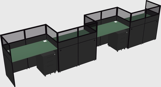 Rectangular cubicles