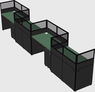Rectangular cubicles