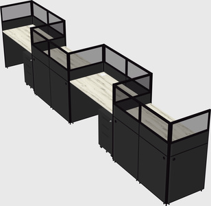 Rectangular cubicles