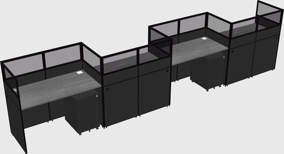 Rectangular cubicles