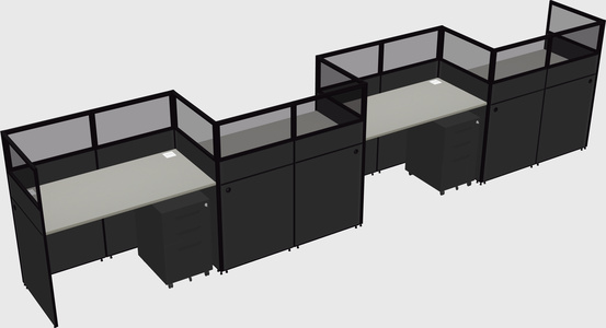 Rectangular cubicles