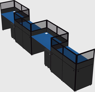 Rectangular cubicles