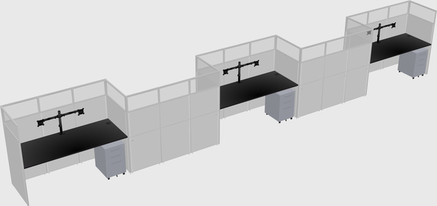 Cabines rectangulaires