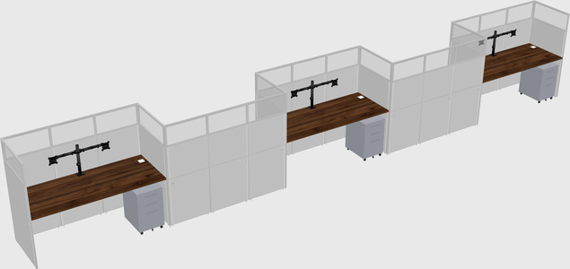 Rectangular cubicles