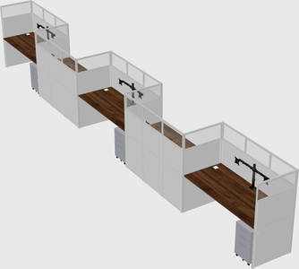 Rectangular cubicles