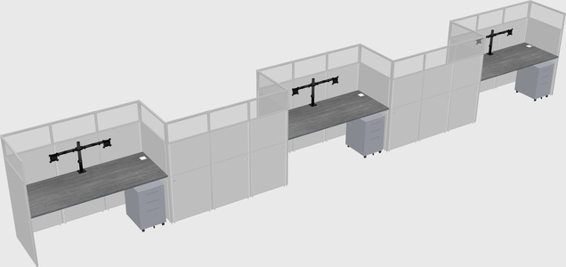 Rectangular cubicles