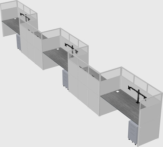 Rectangular cubicles