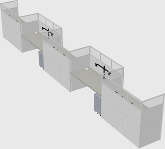 Rectangular cubicles