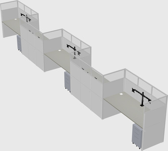 Rectangular cubicles