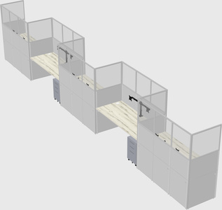Rectangular cubicles