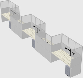Rectangular cubicles