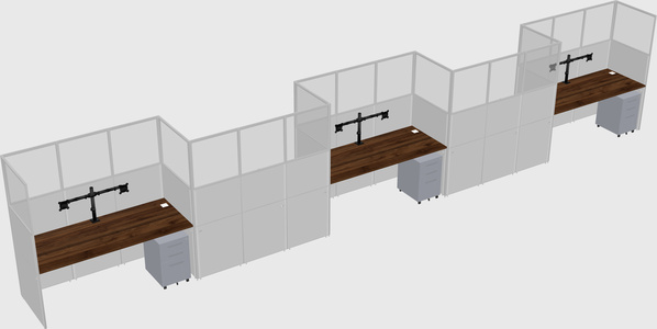 Rectangular cubicles