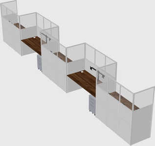 Rectangular cubicles