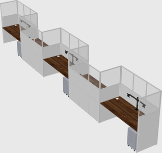 Rectangular cubicles