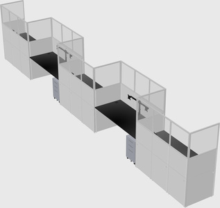 Rectangular cubicles