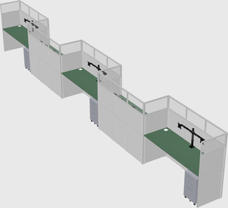 Rectangular cubicles