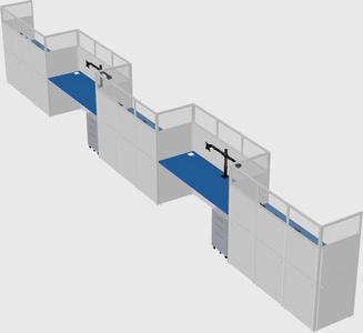 Rectangular cubicles