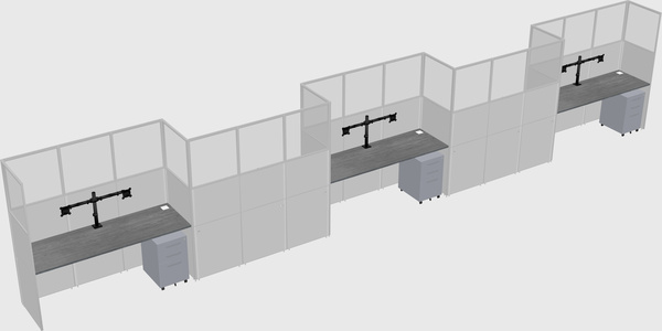 Rectangular cubicles