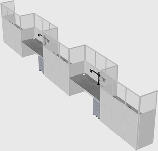 Rectangular cubicles