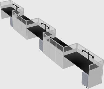 Rectangular cubicles