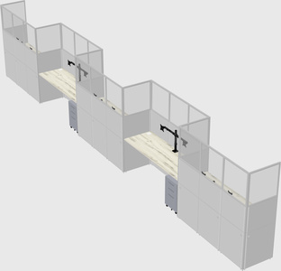 Rectangular cubicles