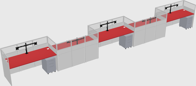 Cabines rectangulaires