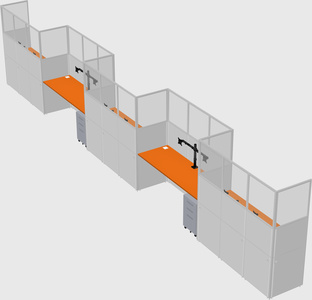 Rectangular cubicles