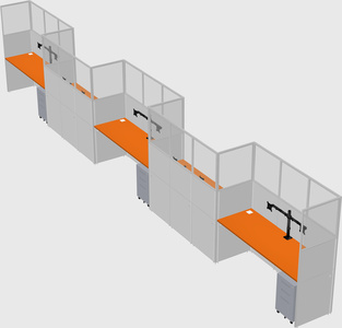 Rectangular cubicles