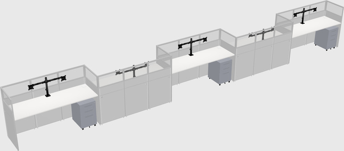Rectangular cubicles