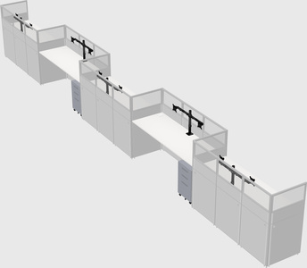 Rectangular cubicles
