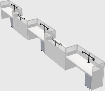 Rectangular cubicles