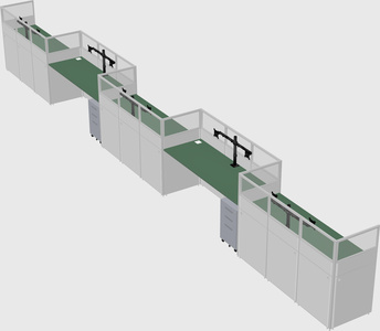 Rectangular cubicles