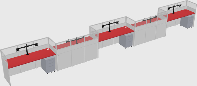 Rectangular cubicles